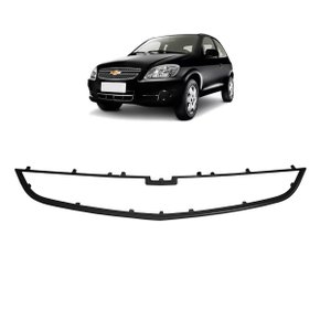 Friso Grade Dianteira Celta Prisma 2011 a 2014 Preta Maior Inferior