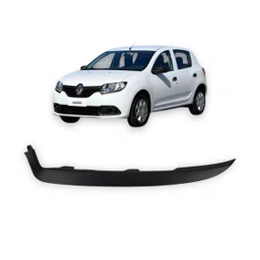 Friso Moldura Farol Sandero Logan 2014 a 2019 Lado Esquerdo