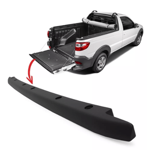 Friso Moldura Tampa Traseira Caçamba Strada 2014 a 2021 Preto