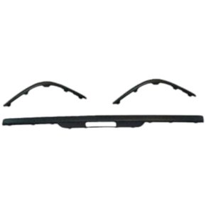 Friso Traseiro Parachoque Gol G3 2000 a 2002 Kit 3 peças Preto