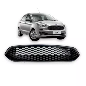 Grade Central KA Novo Apos 2018 A 2020 Preto C/Friso Preto