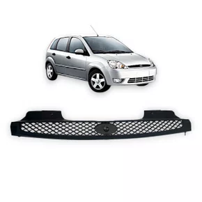Grade Central Radiador Fiesta Hatch Sedan 2003 a 2007 Preta 