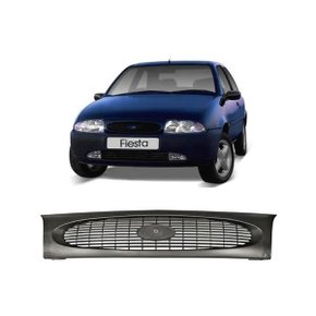 Grade Dianteira Ford Fiesta Courier 1996 Até 1999 Preta 