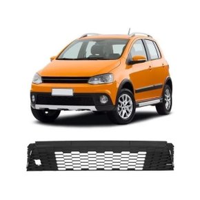 Grade Dianteira Parachoque Central Crossfox Spacecross 2010 a 2014 Preta Externa Inferior