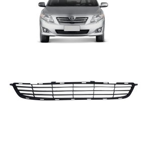 Grade Dianteira Parachoque Corolla 2008 a 2011 Preto Central