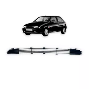 Grade Dianteira Parachoque Fiesta Courier 1996 a 1999 Preto Central