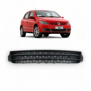 Grade Dianteira Parachoque Gol Saveiro Voyage G5 2008 a 2013 Preto Central