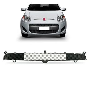 Grade Dianteira Parachoque Palio 2012 a 2018 Preto Central Superior