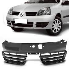 Grade Dianteira Radiador Clio 2006 a 2012 Preto 