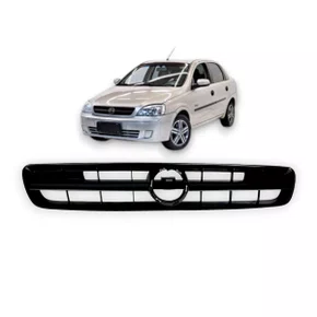 Grade Dianteira Radiador Corsa Montana 2003 a 2012 Preta 