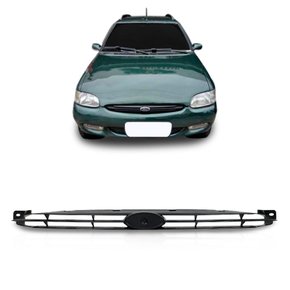 Grade Dianteira Radiador Escort Zetec 1997 a 2002 Preto