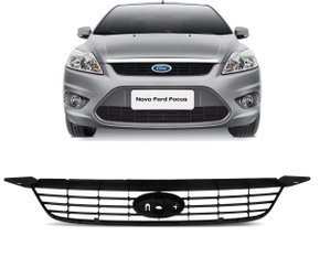 Grade Dianteira Radiador Focus 2008 a 2012 Preta Externa Sem Emblema