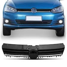 Grade Dianteira Radiador Fox Spacefox 2015 a 2018 Black Piano Com Friso Cromado