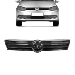 Grade Dianteira Radiador Gol Voyage Saveiro G6 2013 a 2016 Preto Black Piano