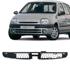 Grade Dianteira Radiador Renault Clio 1998 a 2002 Preto