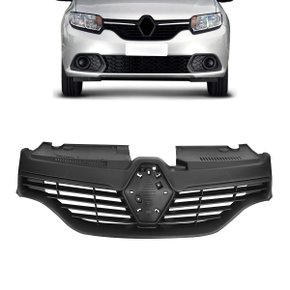 Grade Dianteira Radiador Sandero 2015 a 2019 Logan 2014 a 2019 Preto