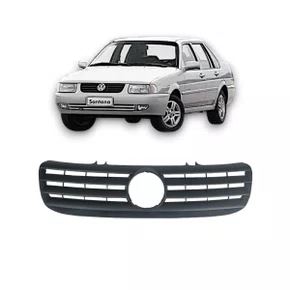 Grade Dianteira Radiador Santana Quantum 1999 a 2006 Preta