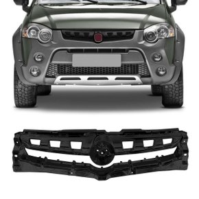 Grade Dianteira Radiador Strada Adventure Palio Weekend Adventura 2013 a 2015 Preto