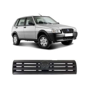 Grade Dianteira Radiador Uno Fiorino 2004 a 2008 Preto