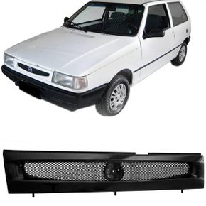 Grade Dianteira Radiador Uno Fire 2002 a 2004 Preta 