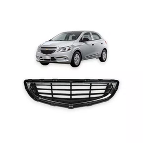 Grade Dianteirdo Radiador Onix 2013 a 2016 Preto Com Cromado 