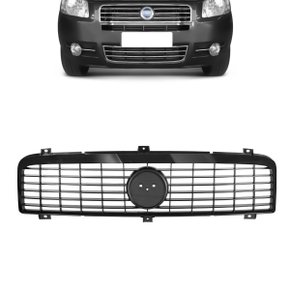 Grade Dianteiro Radiador Palio Siena 08 a 13 Preto