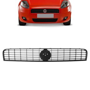 Grade Dianteiro Radiador Punto 2007 a 2011 Preto