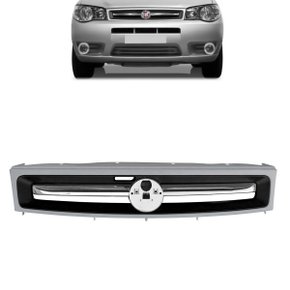 Grade Dianteriro Radiador Palio Siena 2010 a 2016 Primer Com Aplique Cromado 