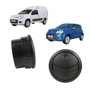 Grade Difusor Saida Ar Uno G2 Nova Fiorino G2 2013 a 2020 Central Grafite