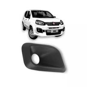 Grade Farol Milha Fiat Uno 2017 Ate 2022 Com Furo Direito