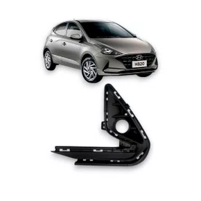 Grade Farol Milha HB20 Com Furo 2020 Até 2022 Esquerdo
