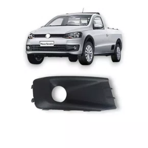 Grade Farol Milha Saveiro G6 2014  Ate 2016 Com Furo Direito