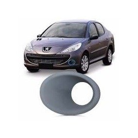 Grade Milha Parachoque Dianteiro 207 2010 a 2016 Com Furo Preto Esquerdo Motorista