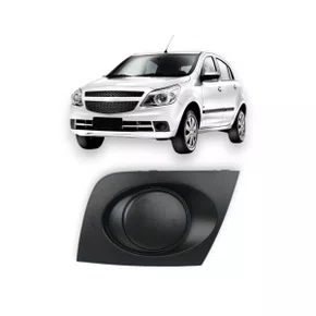 Grade Milha Parachoque Dianteiro Agile 2009 a 2014 Sem Furo Preto Direito