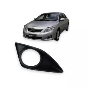 Grade Milha Parachoque Dianteiro Corolla 2008 a 2011 Com Furo Preto Direito