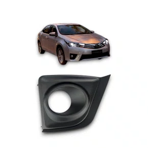 Grade Milha Parachoque Dianteiro Corolla 2015 a 2017 Com Furo Preto Direito