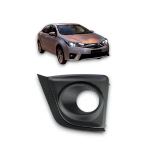 Grade Milha Parachoque Dianteiro Corolla 2015 a 2017 Com Furo Preto Esquerdo