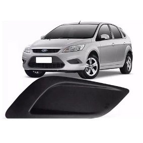 Grade Milha Parachoque Dianteiro Focus 2008 a 2012 Sem Furo Preto Esquerdo