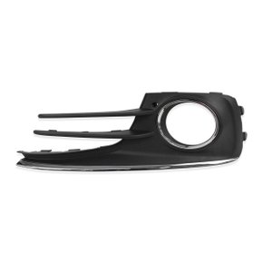 Grade Milha Parachoque Dianteiro Fox 2015 a 2019 Com Furo Milha Friso e Moldura Cromado Lado Esquerdo Motorista