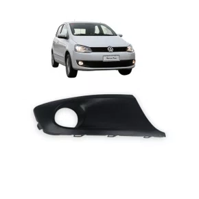 Grade Milha Parachoque Dianteiro Fox Spacefox 2010 a 2014 Com Furo Preto Direito