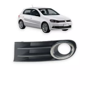 Grade Milha Parachoque Dianteiro Gol Saveiro Voyage G5 2008 a 2013 Com Furo Arco Cromado  Direito