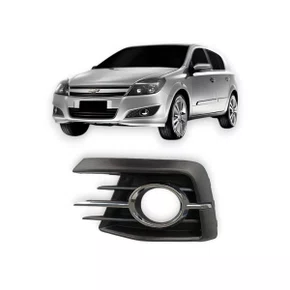 Grade Milha Parachoque Dianteiro Gol Voyage G7 2016 a 2018 Com Furo e Friso Cromado Preto Lado Esquerdo Motorista 