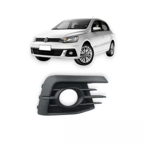 Grade Milha Parachoque Dianteiro Gol Voyage G7 2016 a 2018 Com Furo Preto Lado Direito Passageiro