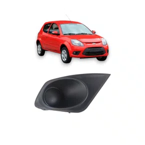 Grade Milha Parachoque Dianteiro ka 2012 a 2014 Sem Furo Preto Direito