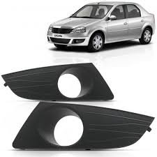 Grade Milha Parachoque Dianteiro Logan 2010 a 2013 Com Furo Lado Direito Passageiro