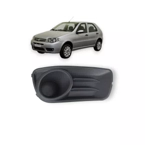 Grade Milha Parachoque Dianteiro Palio Siena Weekend 04 a 10 Sem Furo Cinza Direito