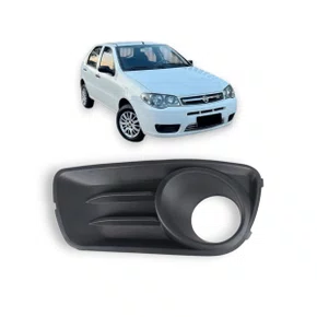 Grade Milha Parachoque Dianteiro Palio Siena Weekend 2010 a 2016 Com Furo Cinza Esquerdo