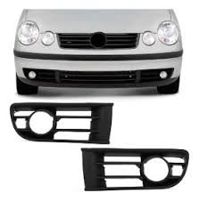 Grade Milha Parachoque Dianteiro Polo 2003 a 2006 Com Furo Preto Esquerdo