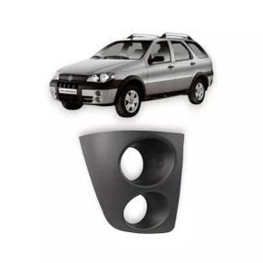 Grade Milha Parachoque Dianteiro Strada 2005 a 2013 Com Furo Preto Direito