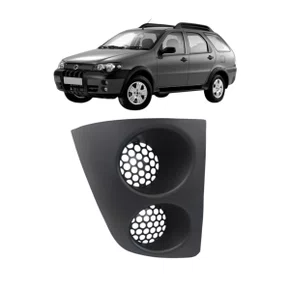 Grade Milha Parachoque Dianteiro Strada Weekend 2004 a 2012 Semm Furo Preto Direito